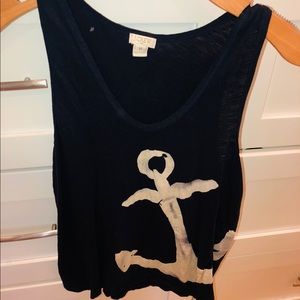 Navy blue with anchor